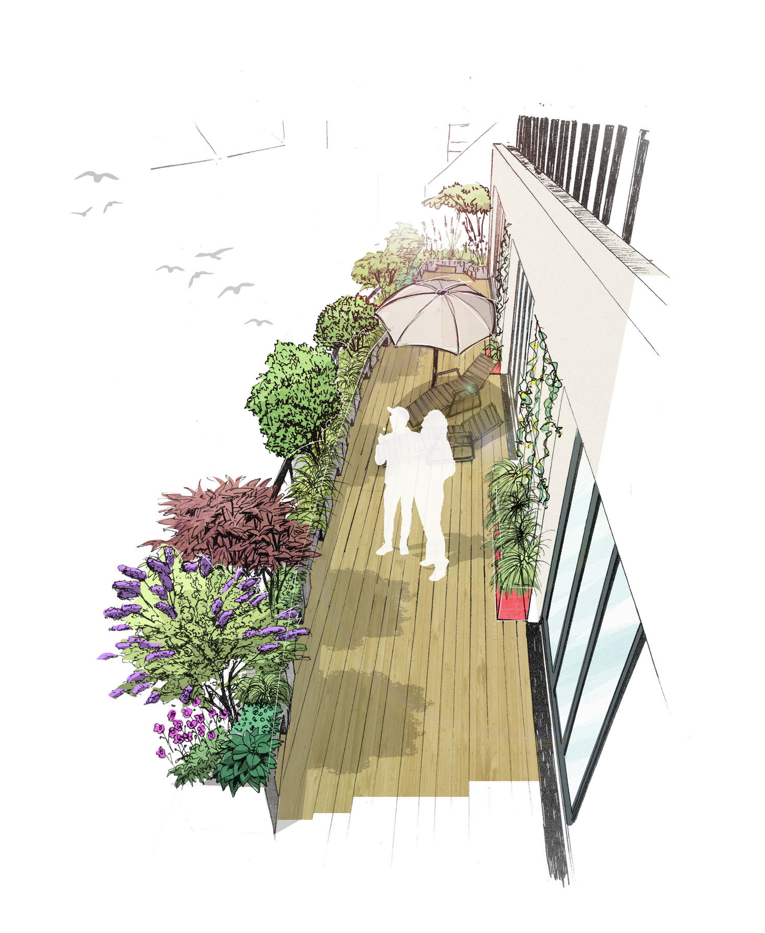 Dachgärten in Berlin Kreuzberg