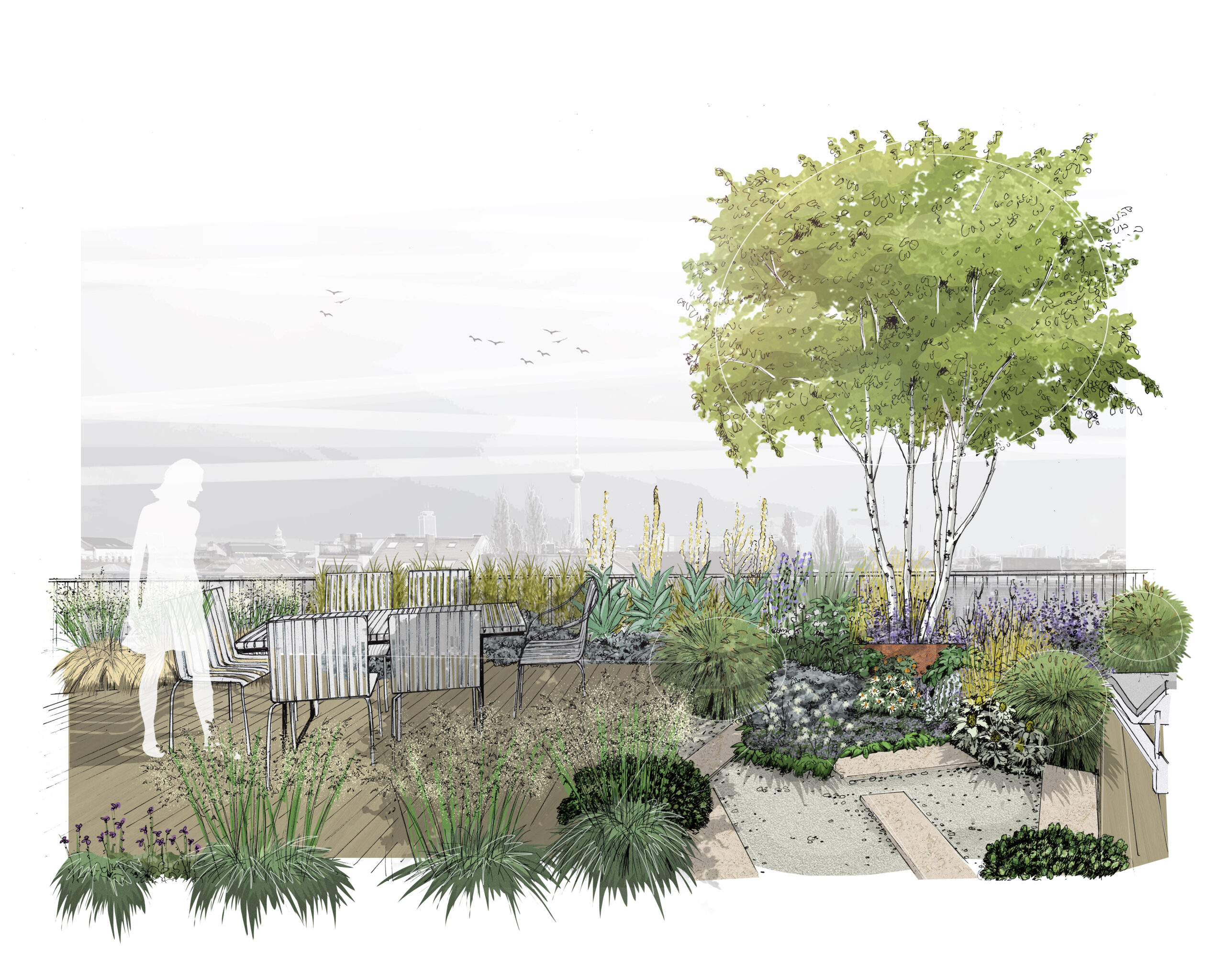 Dachterrasse in Berlin Charlottenburg