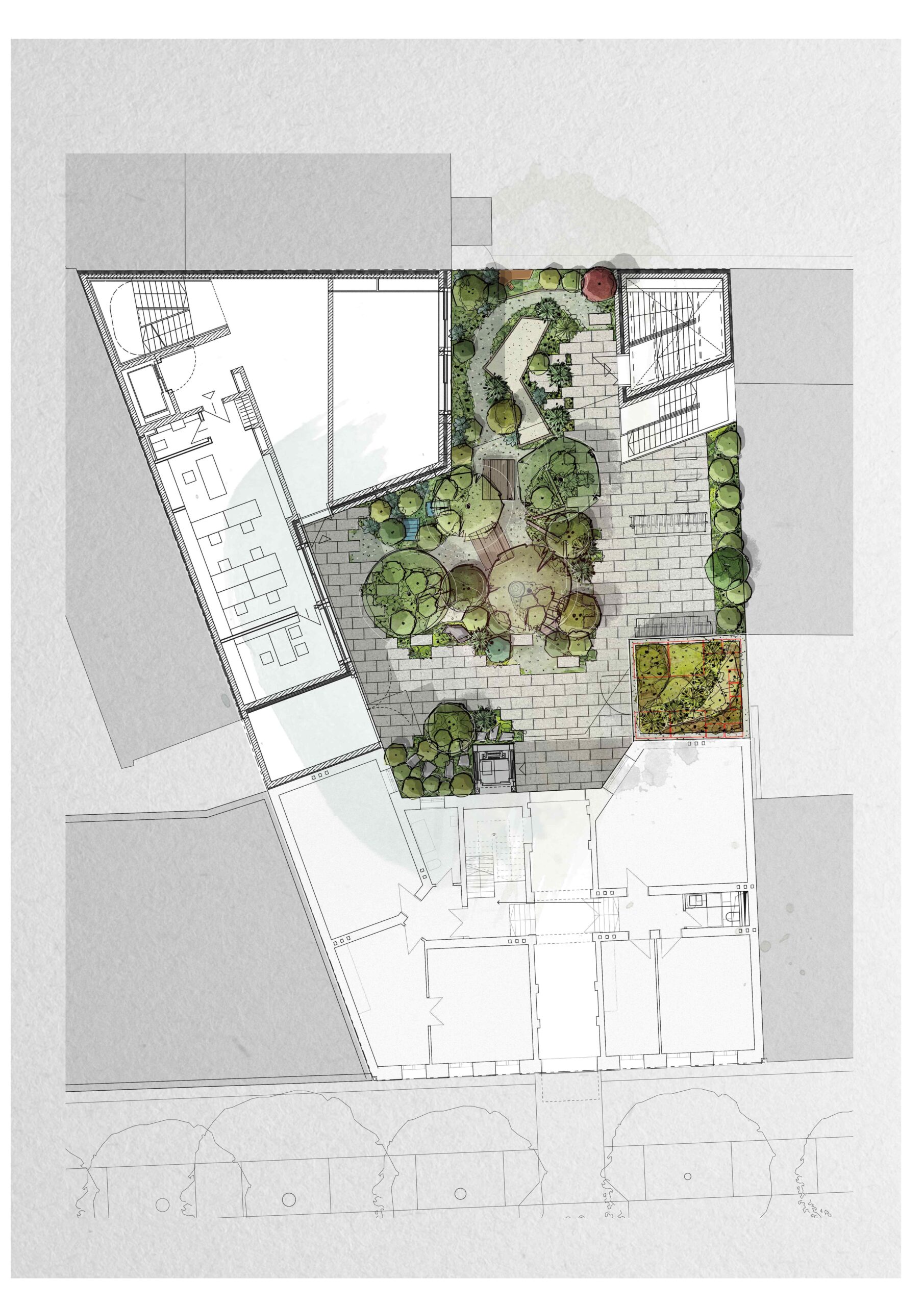 Büro-Innenhof Berlin Mitte