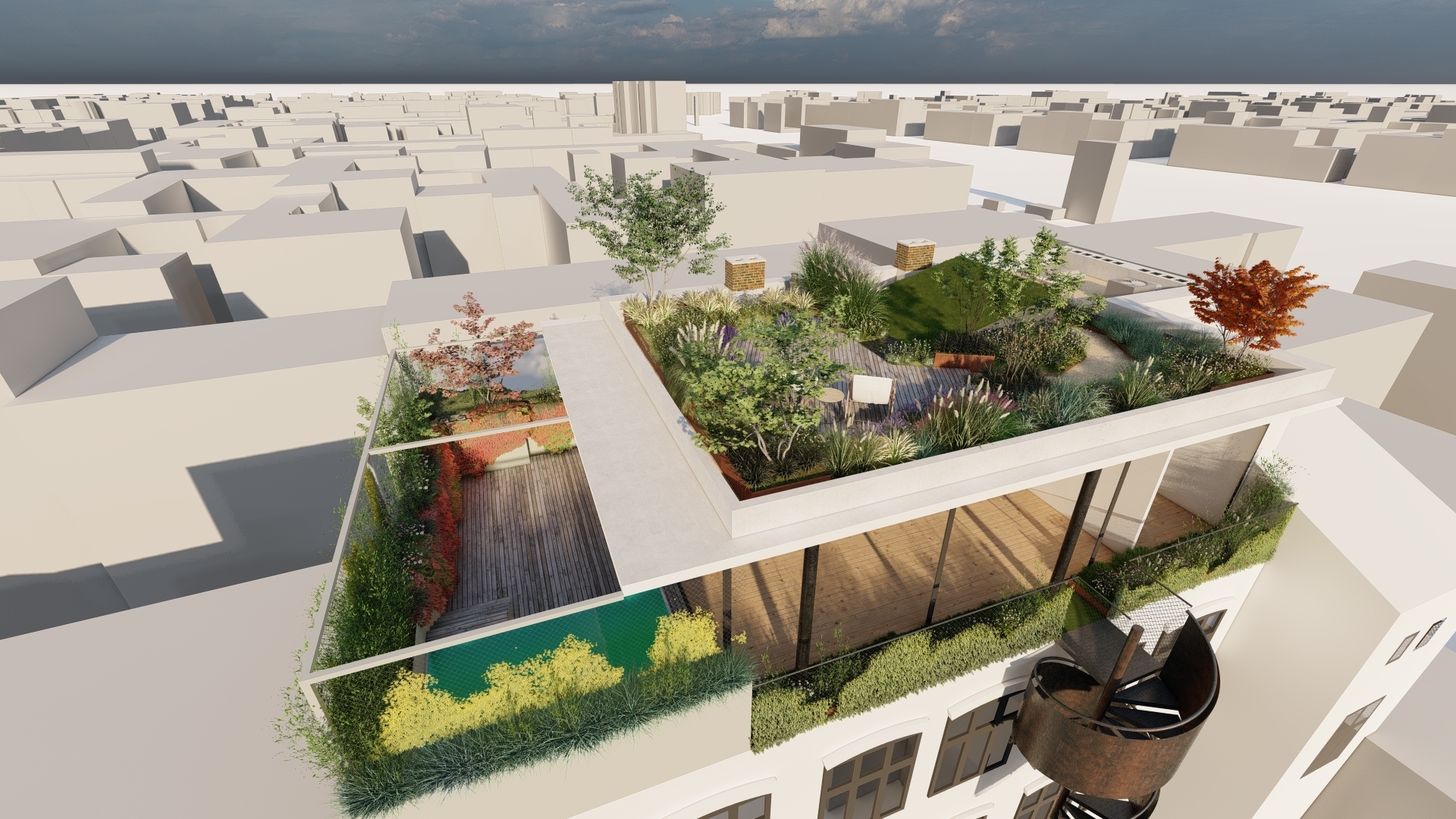 Großstädtischer Innenhof Berlin