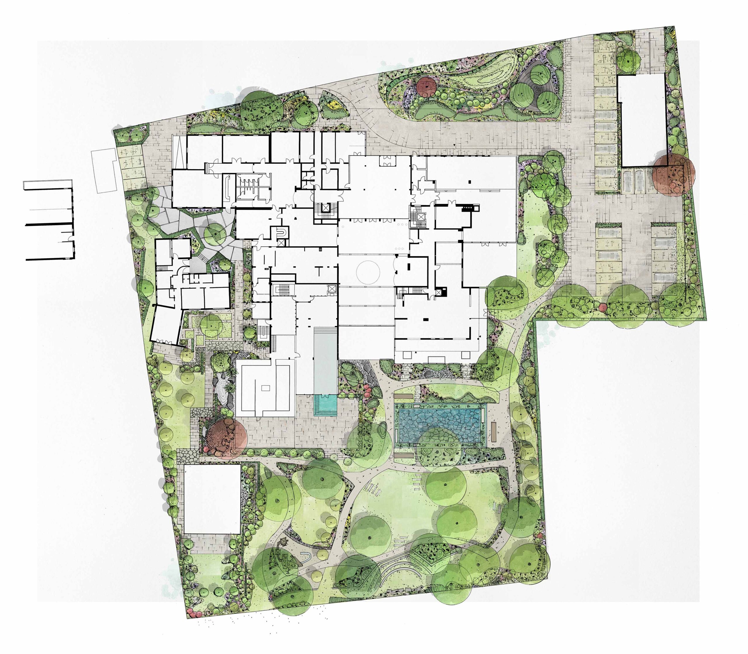 Neuanlage der Freianlagen für eine Hotelanlage in Südbayern